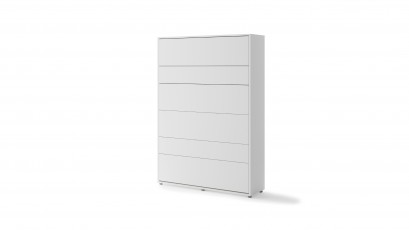  Bed Concept - Murphy Bed BC-01 - Vertical 140x200 - Matte White - Modern Wall Bed