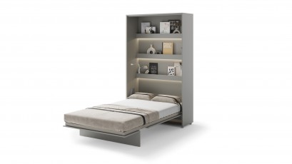  Bed Concept - Murphy Bed BC-02 - Vertical 120x200 - Grey - Modern Wall Bed