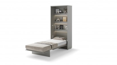  Bed Concept - Murphy Bed BC-03 - Vertical 90x200 - Grey - Modern Wall Bed