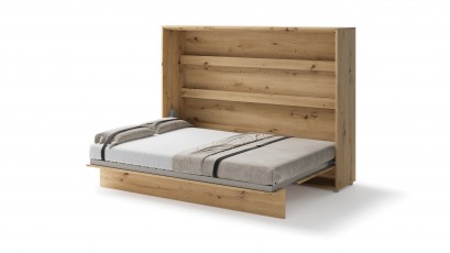  Bed Concept - Murphy Bed BC-04 - Horizontal 140x200 - Oak Artisan - Modern Wall Bed