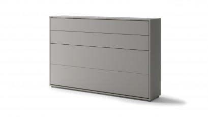  Bed Concept - Murphy Bed BC-05 - Horizontal 120x200 - Grey - Modern Wall Bed