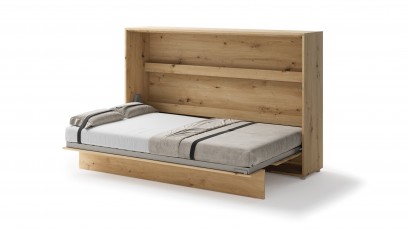  Bed Concept - Murphy Bed BC-05 - Horizontal 120x200 - Oak Artisan - Modern Wall Bed