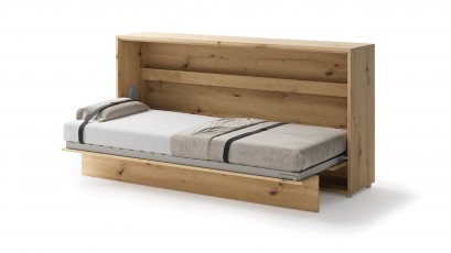  Bed Concept - Murphy Bed BC-06 - Horizontal 90x200 - Oak Artisan - Modern Wall Bed