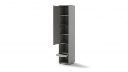  Bed Concept Storage Cabinet BC-07 - Grey - Dedicated to Bed Concept Vertical Murphy Beds