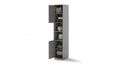  Bed Concept Storage Cabinet BC-08 - Grey - Dedicated to Bed Concept Vertical Murphy Beds