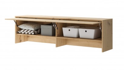  Bed Concept - Hutch BC-09 Oak Artisan - For modern wall bed