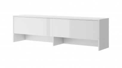  Bed Concept - Hutch BC-09p Glossy White - For modern wall bed