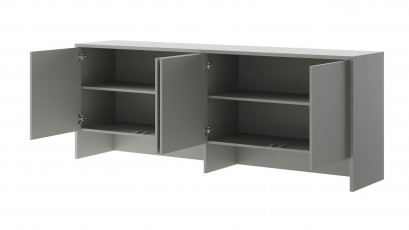  Bed Concept - Hutch BC-10 Grey - For modern wall bed