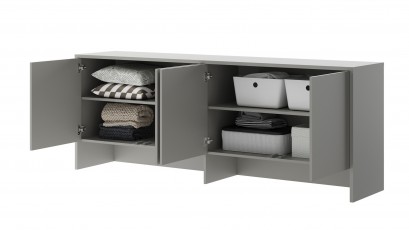  Bed Concept - Hutch BC-10 Grey - For modern wall bed