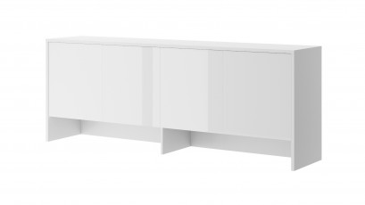  Bed Concept - Hutch BC-10p Glossy White - For modern wall bed