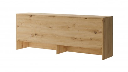  Bed Concept - Hutch BC-10 Oak Artisan - For modern wall bed