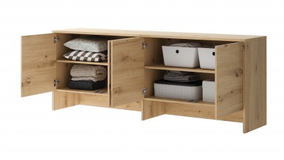  Bed Concept - Hutch BC-10 Oak Artisan - For modern wall bed