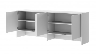  Bed Concept - Hutch BC-10 Matte White - For modern wall bed