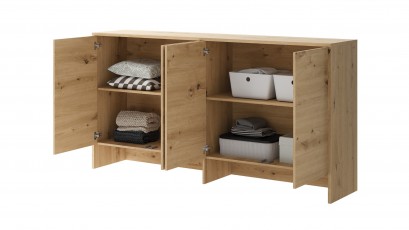  Bed Concept - Hutch BC-11 Oak Artisan - For modern wall bed