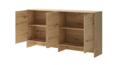  Bed Concept - Hutch BC-11 Oak Artisan - For modern wall bed