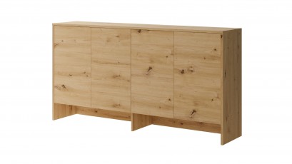  Bed Concept - Hutch BC-11 Oak Artisan - For modern wall bed