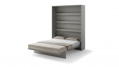  Bed Concept - Murphy Bed BC-12 - Vertical 160x200 - Grey - Modern Wall Bed