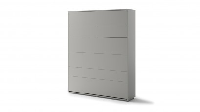  Bed Concept - Murphy Bed BC-12 - Vertical 160x200 - Grey - Modern Wall Bed