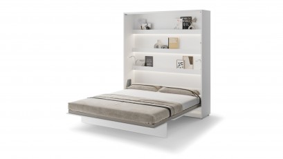  Bed Concept - Murphy Bed BC-13p - Vertical 180x200 - Glossy White - Modern Wall Bed