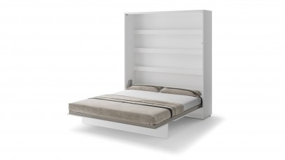  Bed Concept - Murphy Bed BC-13p - Vertical 180x200 - Glossy White - Modern Wall Bed