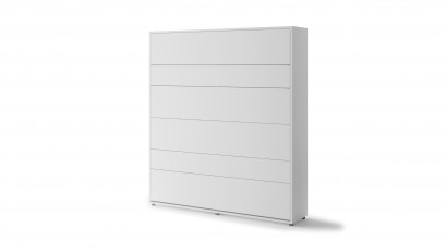  Bed Concept - Murphy Bed BC-13 - Vertical 180x200 - Matte White - Modern Wall Bed