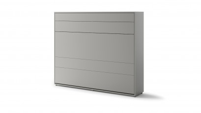  Bed Concept - Murphy Bed BC-14 - Horizontal 160x200 - Grey - Modern Wall Bed