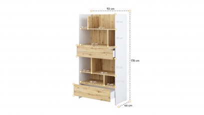  Bed Concept Bookcase BC-28 - W/OA - Minimalist storage solution