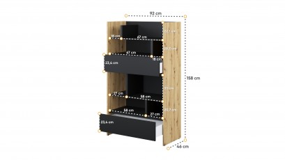  Bed Concept Bookcase BC-27 - OA/B - Minimalist storage solution