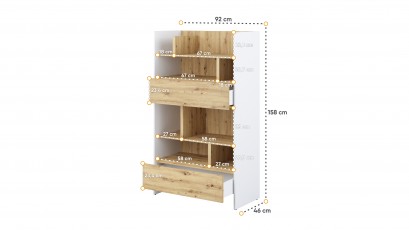  Bed Concept Bookcase BC-27 - W/OA - Minimalist storage solution