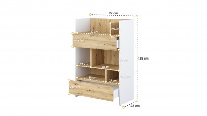  Bed Concept Bookcase BC-26 - W/OA - Minimalist storage solution