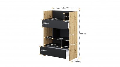  Bed Concept Bookcase BC-26 - OA/B - Minimalist storage solution