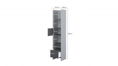  Bed Concept Bookcase BC-23 - G/G - Minimalist storage solution