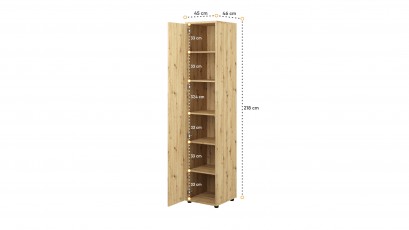  Bed Concept Storage Cabinet BC-21 - Oak Artisan - Minimalist storage solution