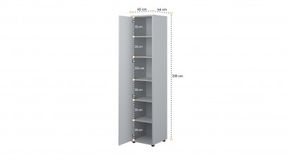  Bed Concept Storage Cabinet BC-21 - Grey - Minimalist storage solution