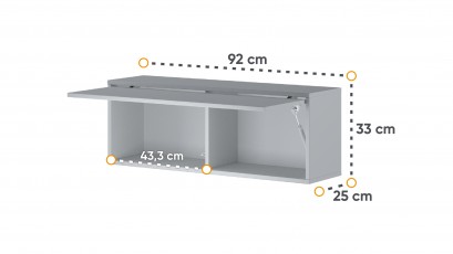  Bed Concept - Floating Cabinet BC-29 Grey - Minimalist storage solution