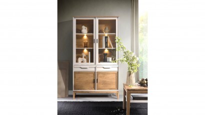  Granada Double Display Cabinet - Elegant Simplicity