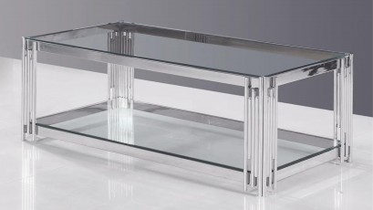  Halmar Ethan Coffee Table Chrome - Contemporary center table