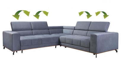  Libro Sectional Party - Shaggy 01 - Sofa bed with storage