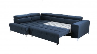  Libro Sectional Arte - Shaggy 01 - Left - Modern sectional with bed and storage