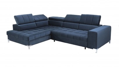  Libro Sectional Arte - Shaggy 01 - Left - Modern sectional with bed and storage