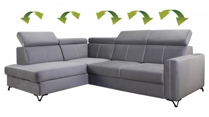  Libro Sectional Elbrus - Shaggy 01 - Left - Sectional with bed and storage