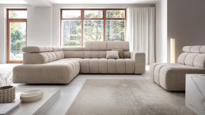  Puszman Sectional Zurich II - Over The Horizon 80 - Left - With a power sliding seat