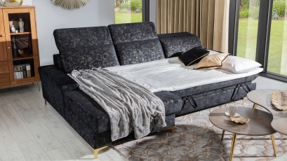  Unimebel Sectional Diverso II - 513 - Left - Corner sofa with bed and storage