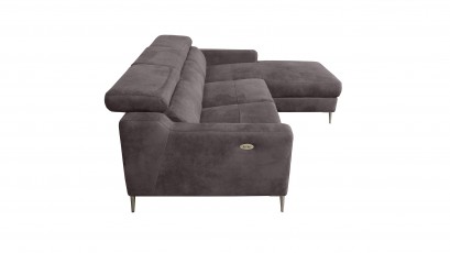  Des Sectional Malmo - Primo 96 - Right - L-shape sectional with power recliner