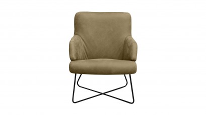  Des Armchair Wing - Dollaro Gris - Compact, space-saving accent chair.