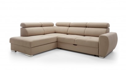  Comforteo Sectional Patrizia - Matt Velvet 09 - Left - Comfortable and practical