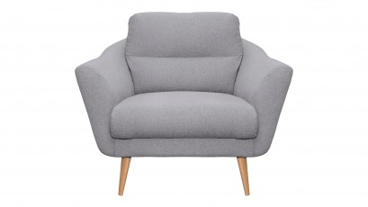  Des Armchair Tromso - Matt Velvet 93 - Compact, space-saving accent chair.