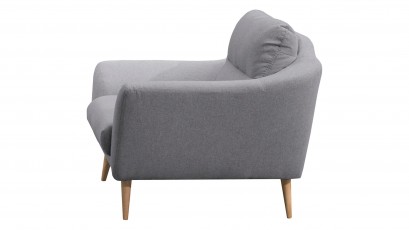  Des Armchair Tromso - Matt Velvet 93 - Compact, space-saving accent chair.