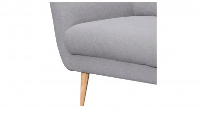  Des Armchair Tromso - Matt Velvet 93 - Compact, space-saving accent chair.