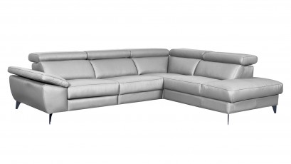  Des Sectional Panama - Dollaro Gris - Right - Genuine leather